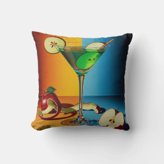 Almofada Arte Pop de Martini de Maçã