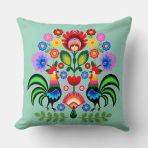 Arte popular polonesa - padrão dos bordados florai