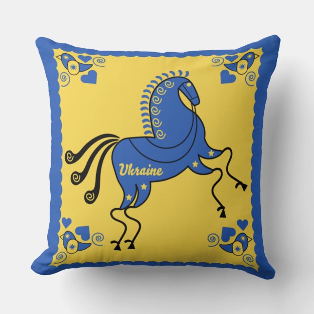 Almofada Arte popular tradicional da Ucrânia (Frente)