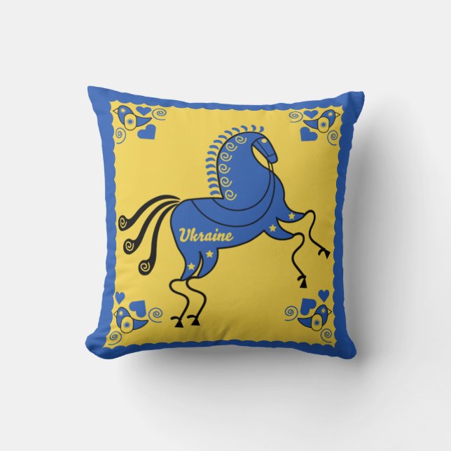 Almofada Arte popular tradicional da Ucrânia (Frente)