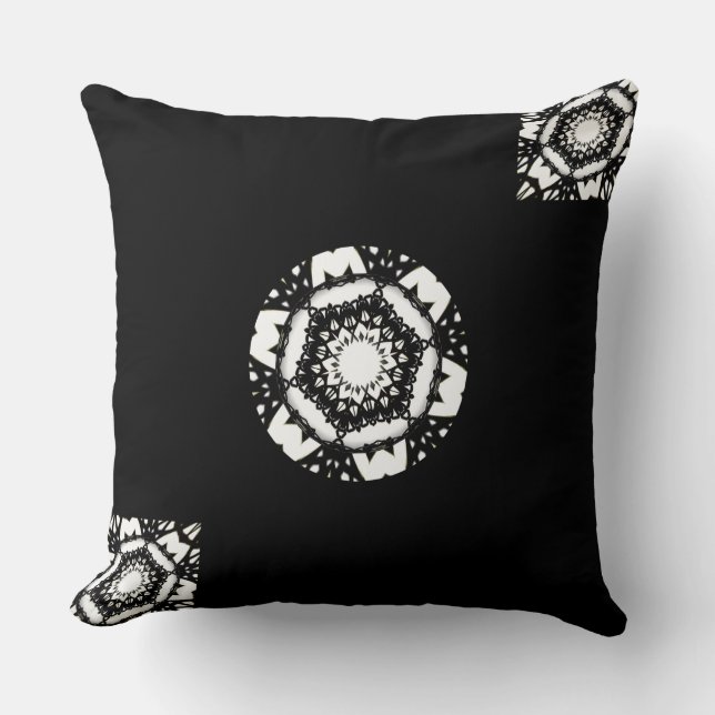 Almofada Arte quatro do caleidoscópio do volume um (Frente)