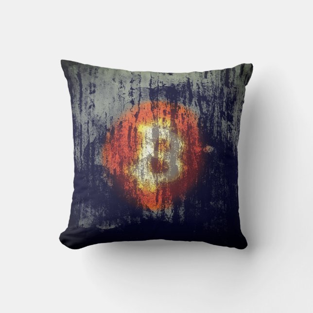 Almofada Arte Resiliente Bitcoin (Frente)