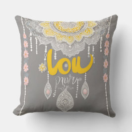 Almofada Arte Sunny Cinza Lace AI