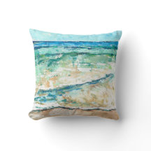Arte Teal abstrato Ocean