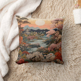 Almofada Arte tradicional japonesa elegante: