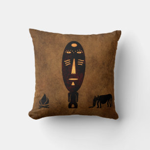 Almofada Arte tribal abstrato africana