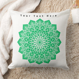 Almofada Arte Verde Personalize Seu Texto Aqui Texto Imagem
