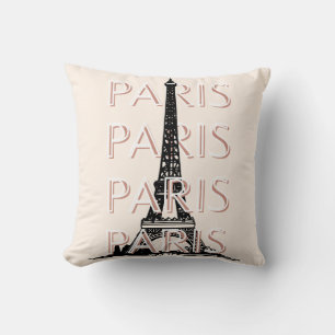 Almofada Arte Viagem de Paris, Arte Viagem, Pastel, Minimal