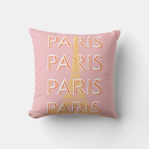 Almofada Arte Viagem de Paris, Arte Viagem, Pastel, Minimal