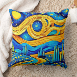 Almofada Arte Vibrante Estrelada