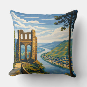 Almofada Arte Vintage Cénico de Traben-Trarbach