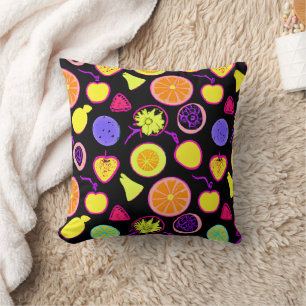 Almofada Artista Vibrant Neon Frutas