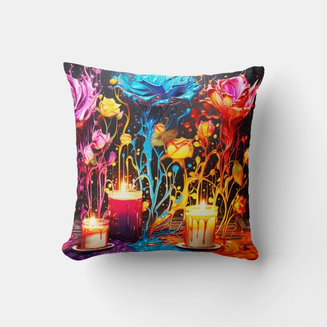 Almofada Artsy Flowers (Frente)