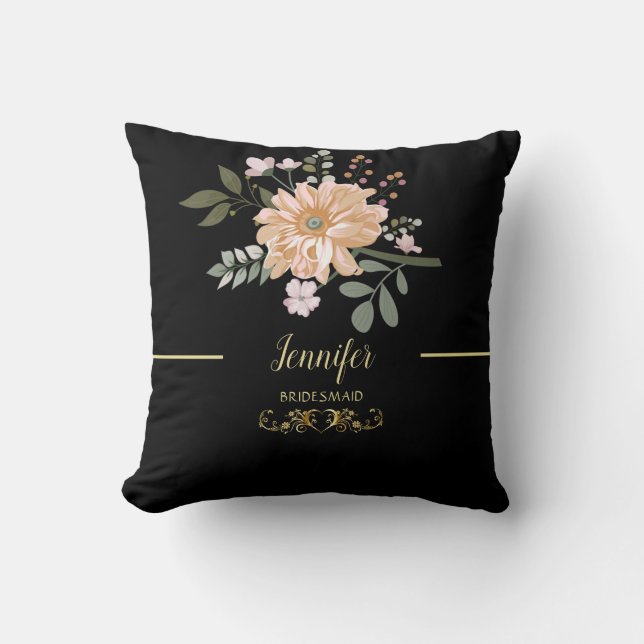 Almofada Árvore Chic Flor Monogramada  (Frente)