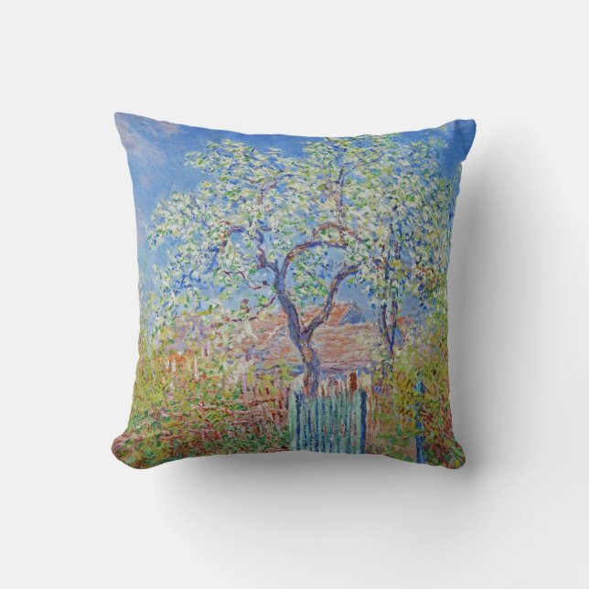 Almofada Árvore da pera na Flor - Claude Monet (Frente)
