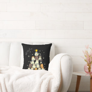 Almofada Árvore de Gato Gato-Mas, Feliz de Natal feliz