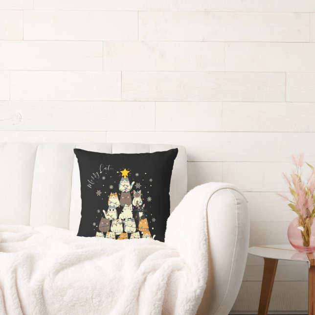 Almofada Árvore de Gato Gato-Mas, Feliz de Natal feliz (Sofá)