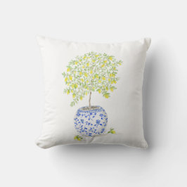 Almofada Árvore de Limão de Aquarela