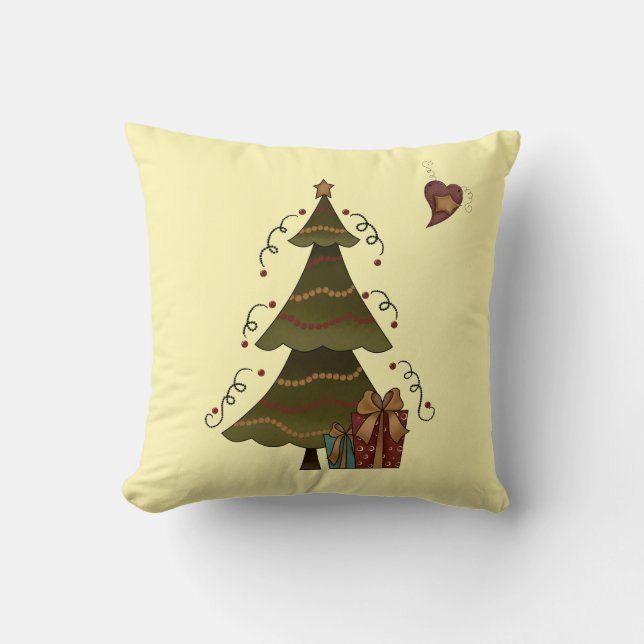 Almofada Árvore de Natal Caprichosa  (Frente)