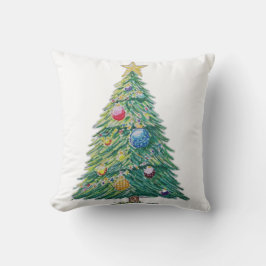 Almofada Árvore de Natal Colorida