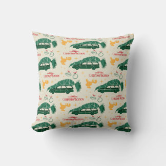 Almofada Árvore de Natal de Lampoon Nacional sobre o padrão