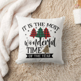 Almofada Árvore de Natal de Padrão-Leopardo da Xadrez de Bu