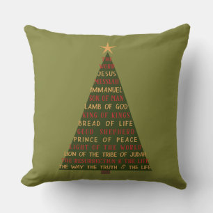 Almofada Árvore de Natal dos Nomes de Jesus