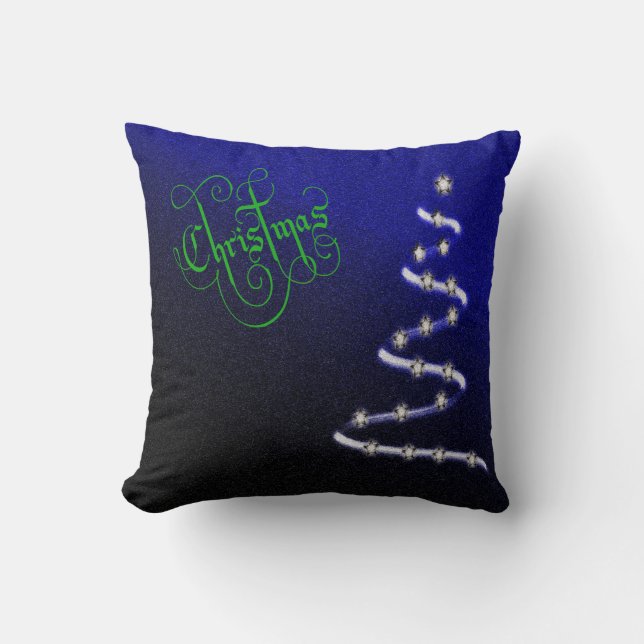 Almofada Árvore de Natal e Estrelas - (Frente)