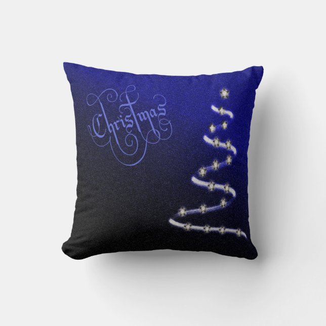 Almofada Árvore de Natal e Estrelas - (Frente)
