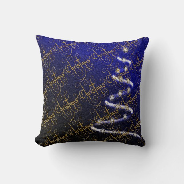Almofada Árvore de Natal e Estrelas - (Frente)