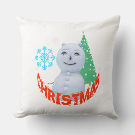 Almofada Árvore De Natal E Neve