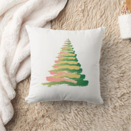 Almofada Árvore de Natal Minimalista a Pincelada