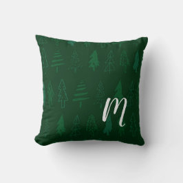 Almofada Árvore de Natal - Monograma Verde