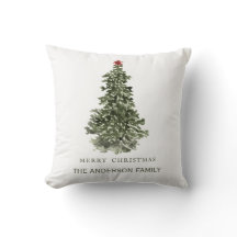 Árvore de Natal Simples de Aquarela