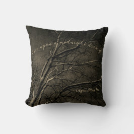 Almofada Árvore de Poesia Noturna de inverno