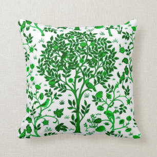 Almofada Árvore de William Morris de vida, do verde