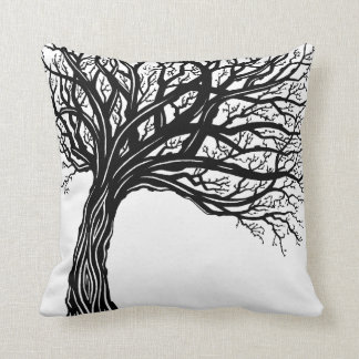 Almofada Árvore do vento orgânico gráfico da modificação do