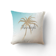  Árvore Tropical Palm Dourada de Aqua Peach       