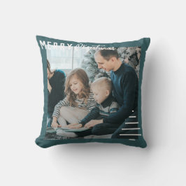 Almofada Árvore verde de palheiro de Natal minimalista mode