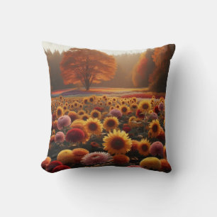 Almofada Árvores de outono/campo com mães