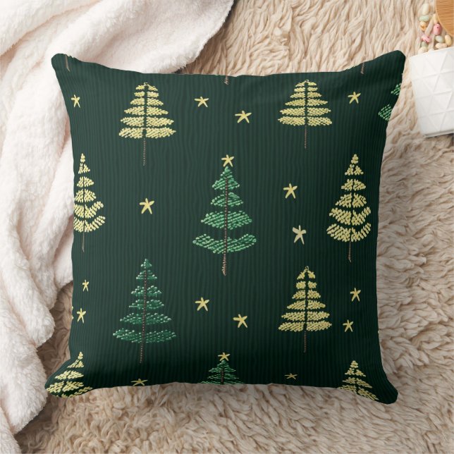 Almofada Árvores de Pinheiro de Natal Russo (Cobertor)