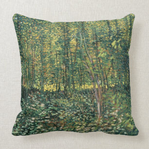 Almofada Árvores de Vincent van Gogh e Undergrowth, 1887