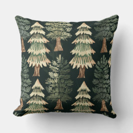 Almofada Árvores Evergreen de Natal Russas