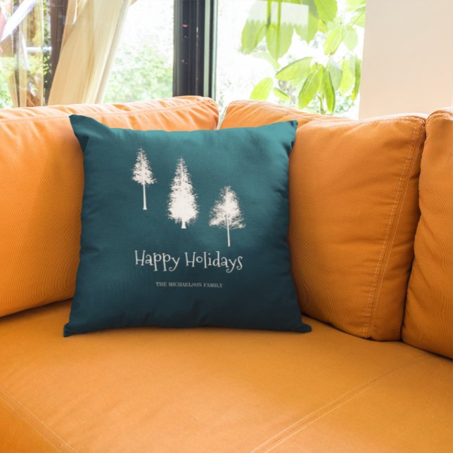Almofada Árvores marinhos de inverno (Criador carregado)