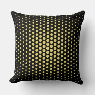 Almofada Arylide yellow Techno Dots Modern Black