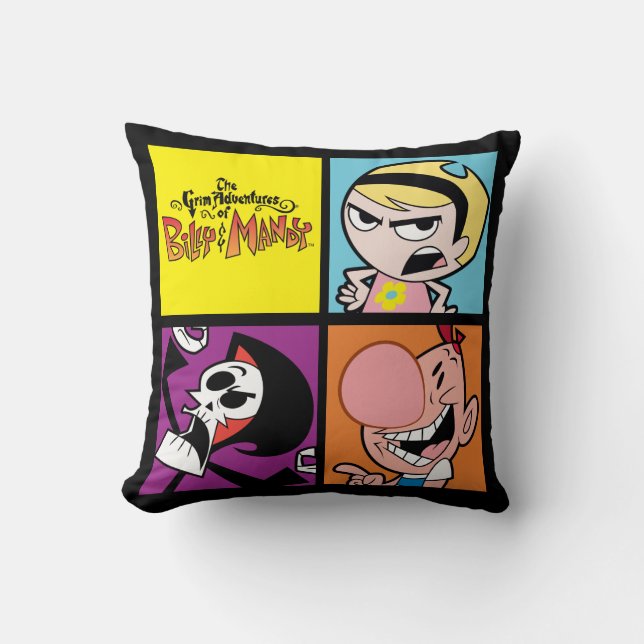 Almofada As Aventuras Negras de Billy & Mandy Character Art (Frente)