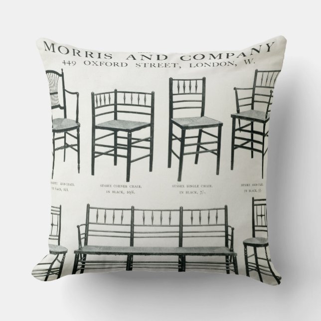Almofada As cadeiras Precipitação-Assentadas Sussex, feitas (Frente)