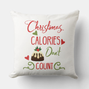 Almofada as calorias do Natal não contam citações