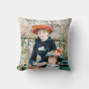 Almofada As Duas Irmãs, No Terrace Auguste Renoir
