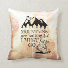 Almofada As Montanhas Estão Ligando E Eu Tenho Que Ir Russo